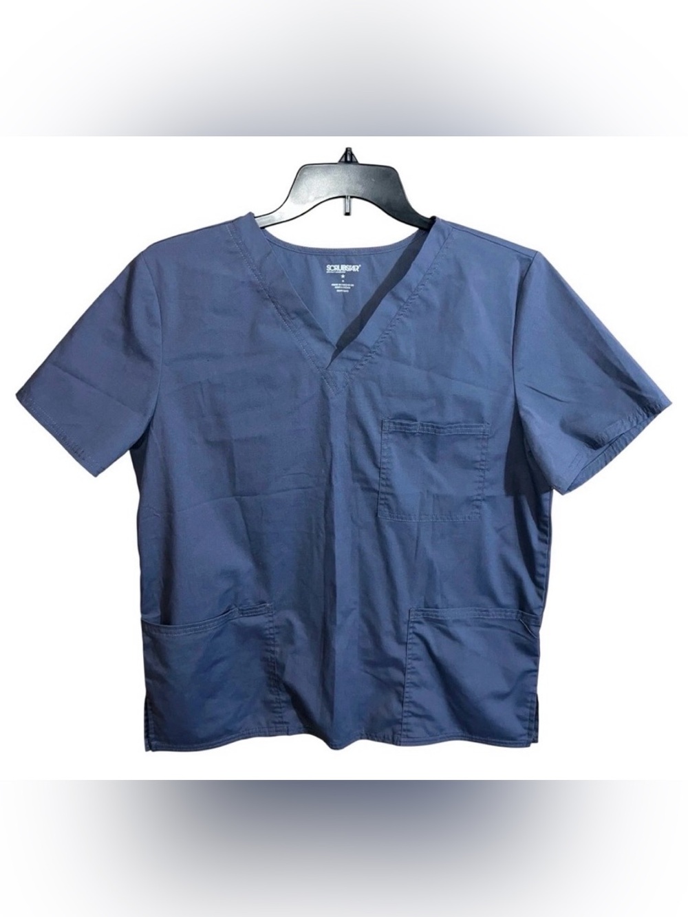 Scrubstar Scrub Shirt Top Unisex Size M Condor Grey V-Neck Short Sleeve